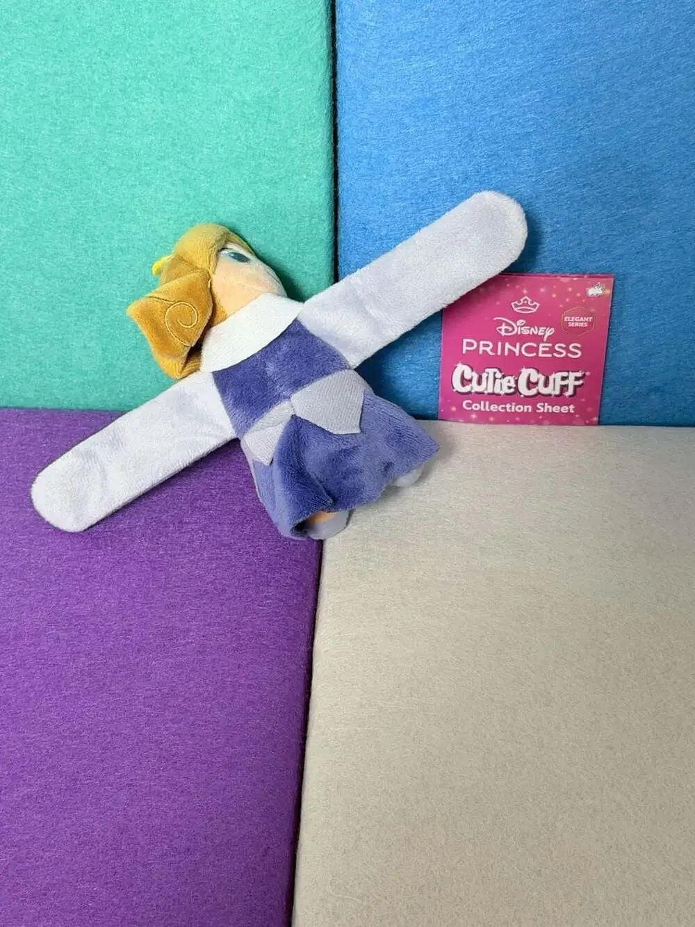 Disney Princess Cutie Cuff Aurora Plush Slap Bracelet